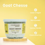 Goat cheese with Garlic Chips