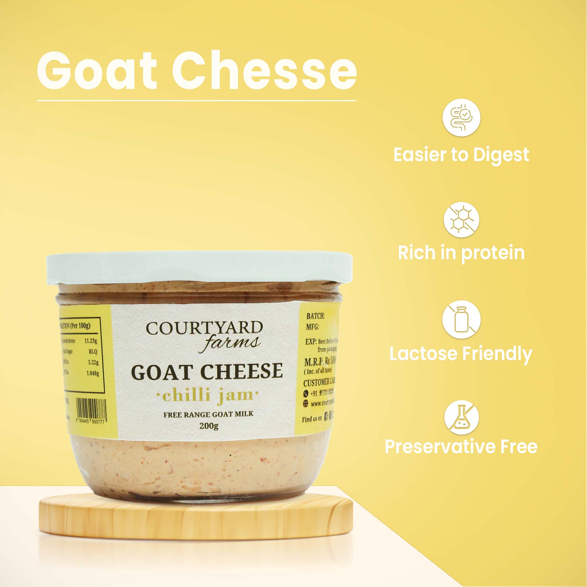 Goat Cheese with Chilli Jam