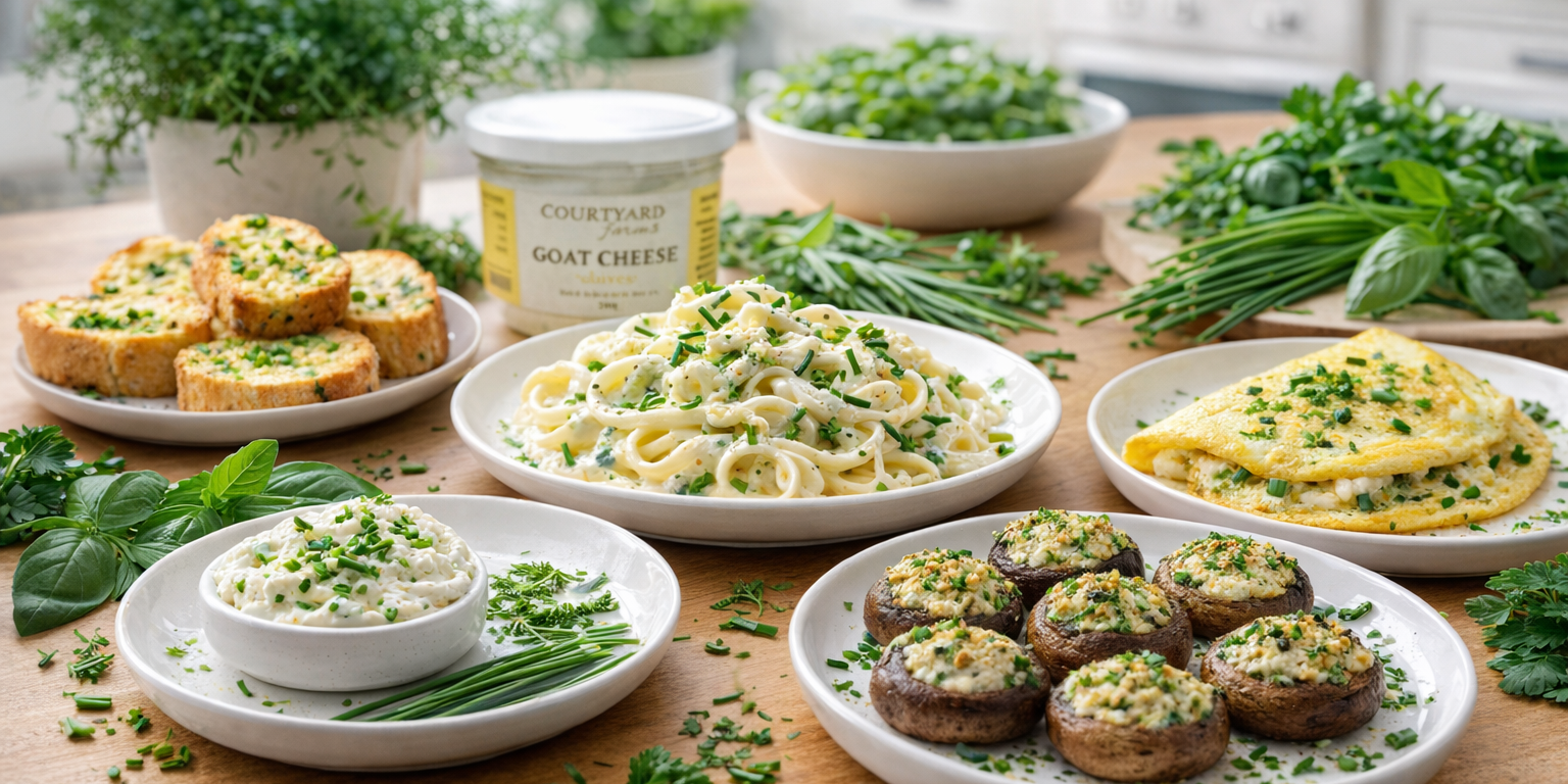 5 Easy Chive Goat Cheese Recipes You Can Make at Home - Courtyard Farms