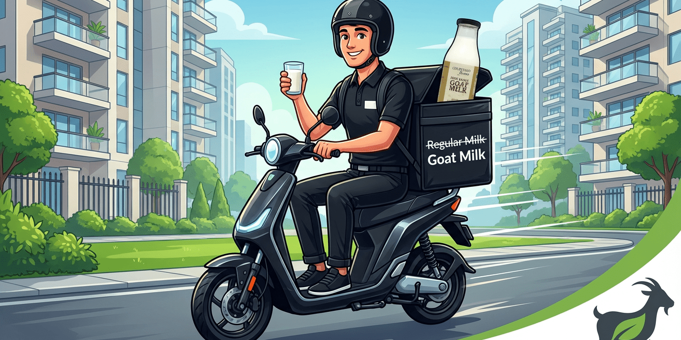 Fresh Goat Milk Delivery in Noida, Greater Noida & Faridabad – Local & Trusted - Courtyard Farms