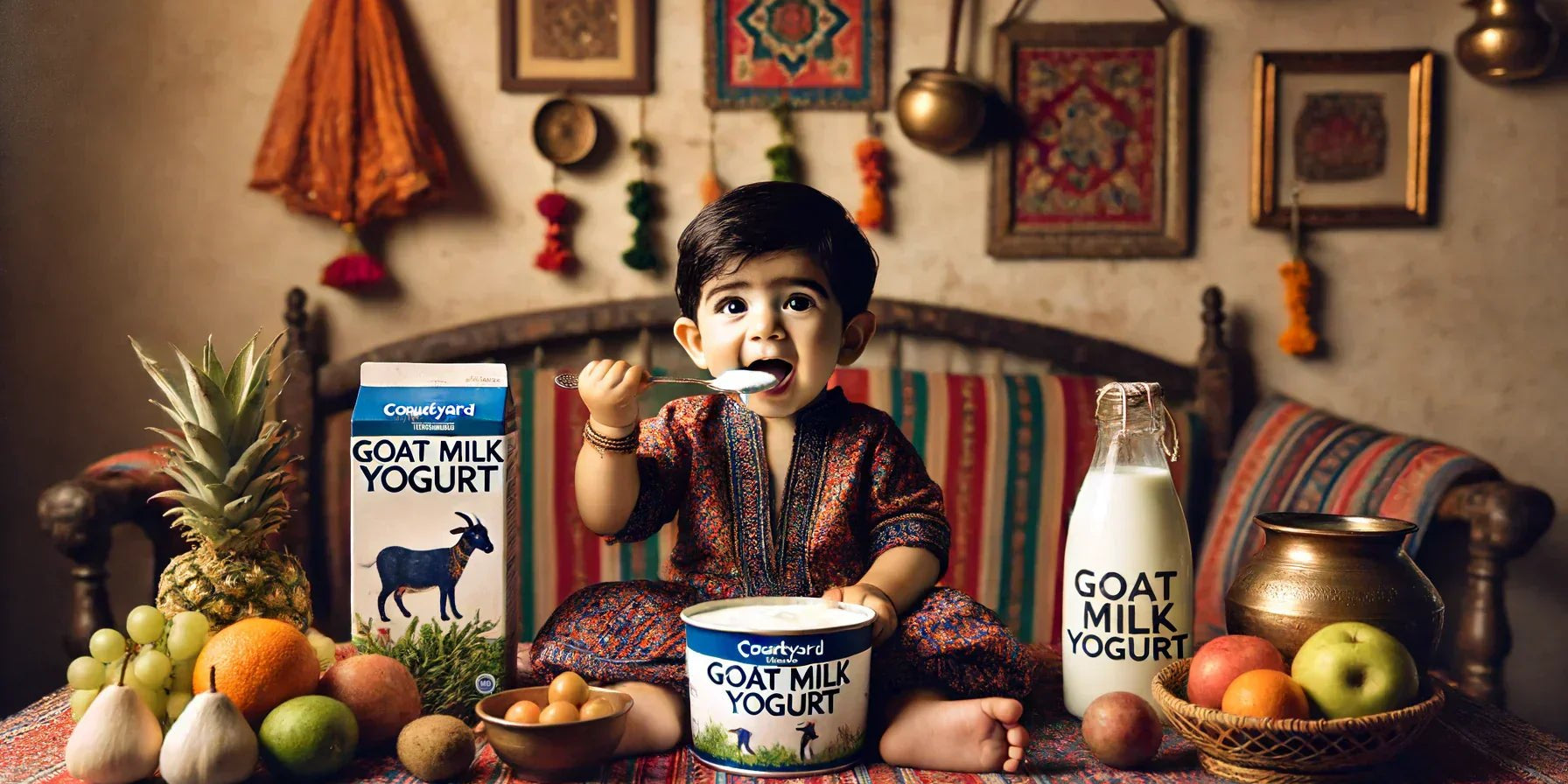 Goat Milk Yogurt Benefits for Babies in India - Courtyard Farms