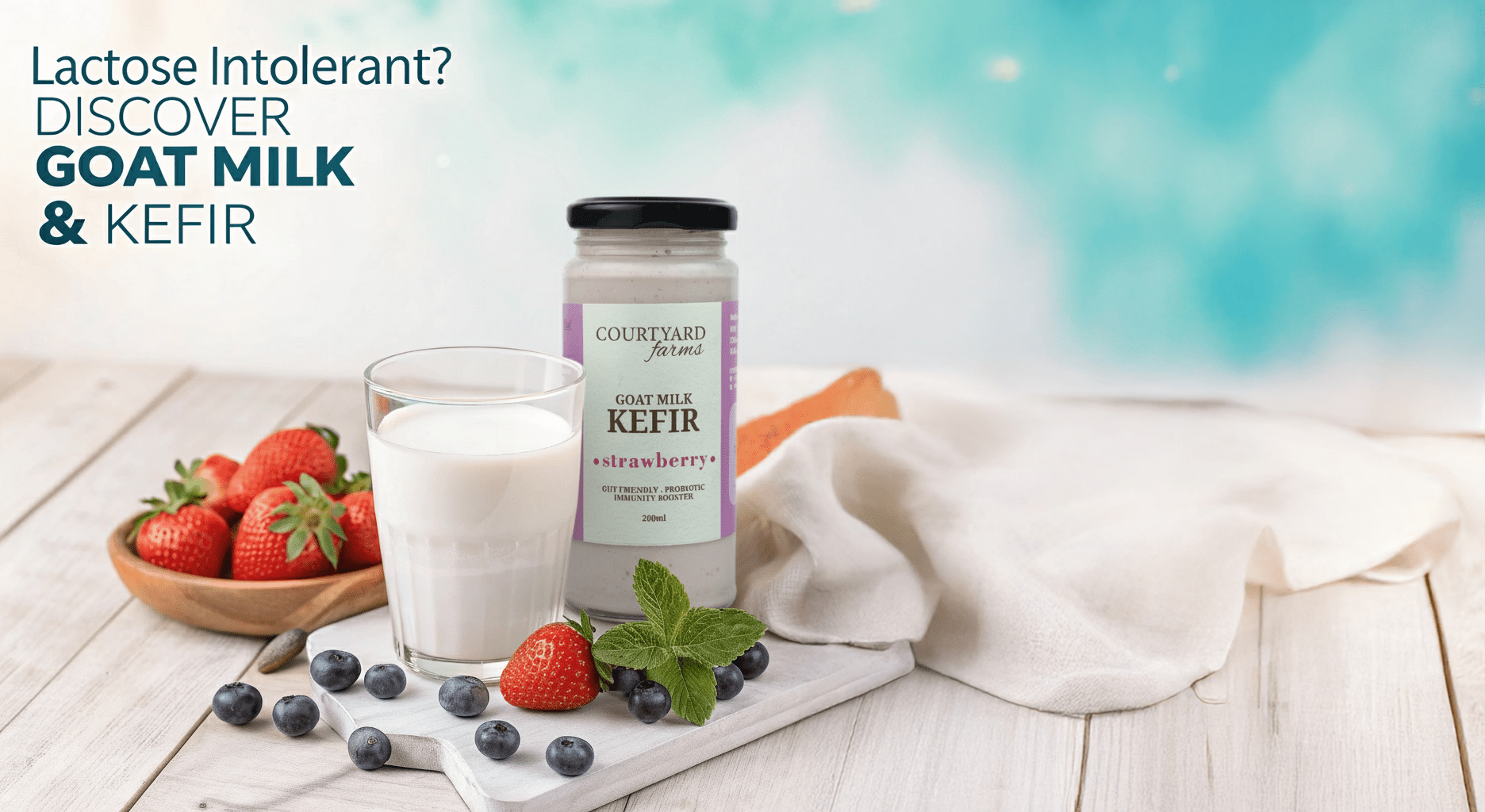Lactose Intolerant? Discover Why Goat Milk & Kefir Could Be Your Ideal Dairy Alternatives - Courtyard Farms