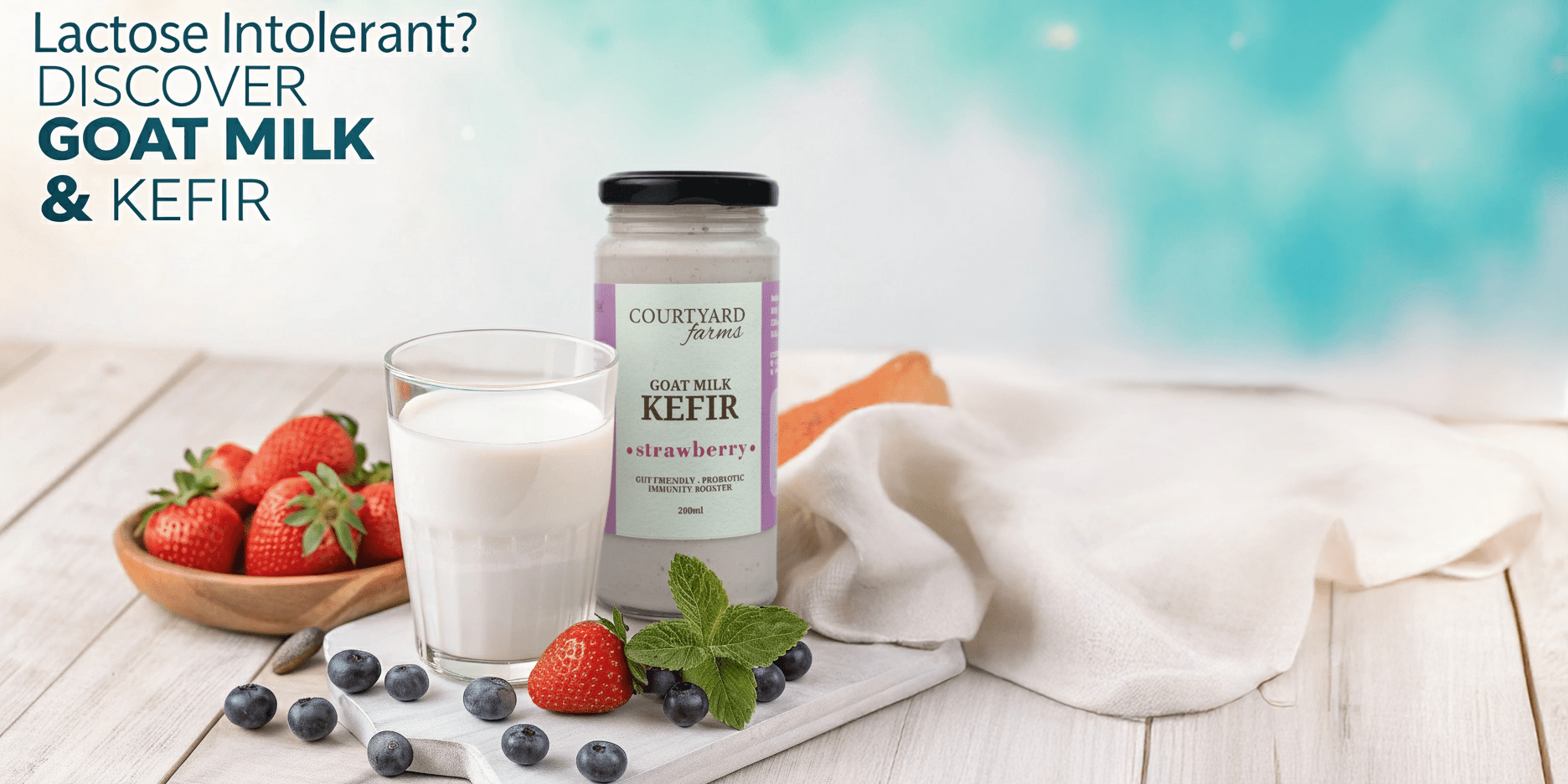 Lactose Intolerant? Discover Why Goat Milk & Kefir Could Be Your Ideal Dairy Alternatives - Courtyard Farms