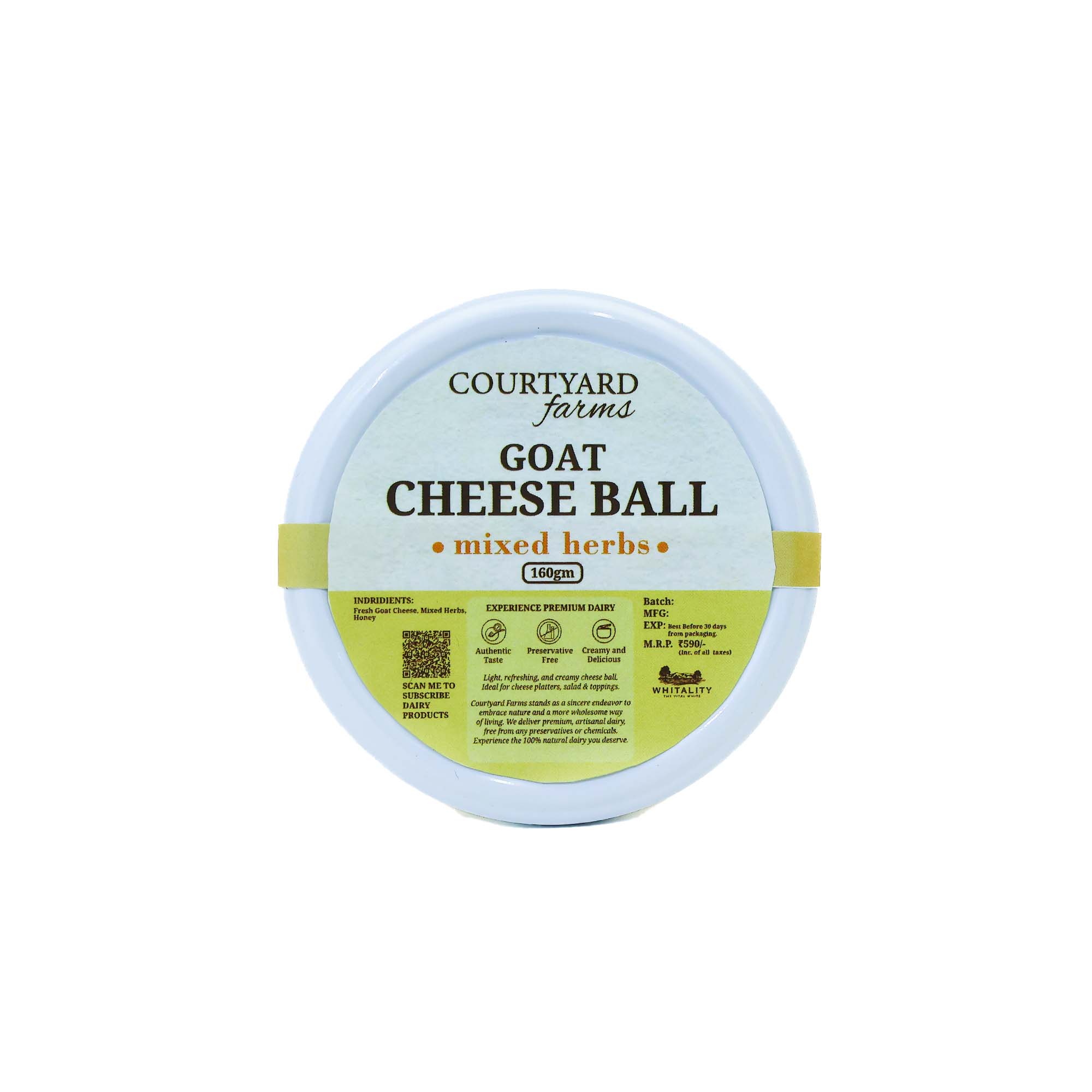 Goat Cheese Ball - Mixed Herb