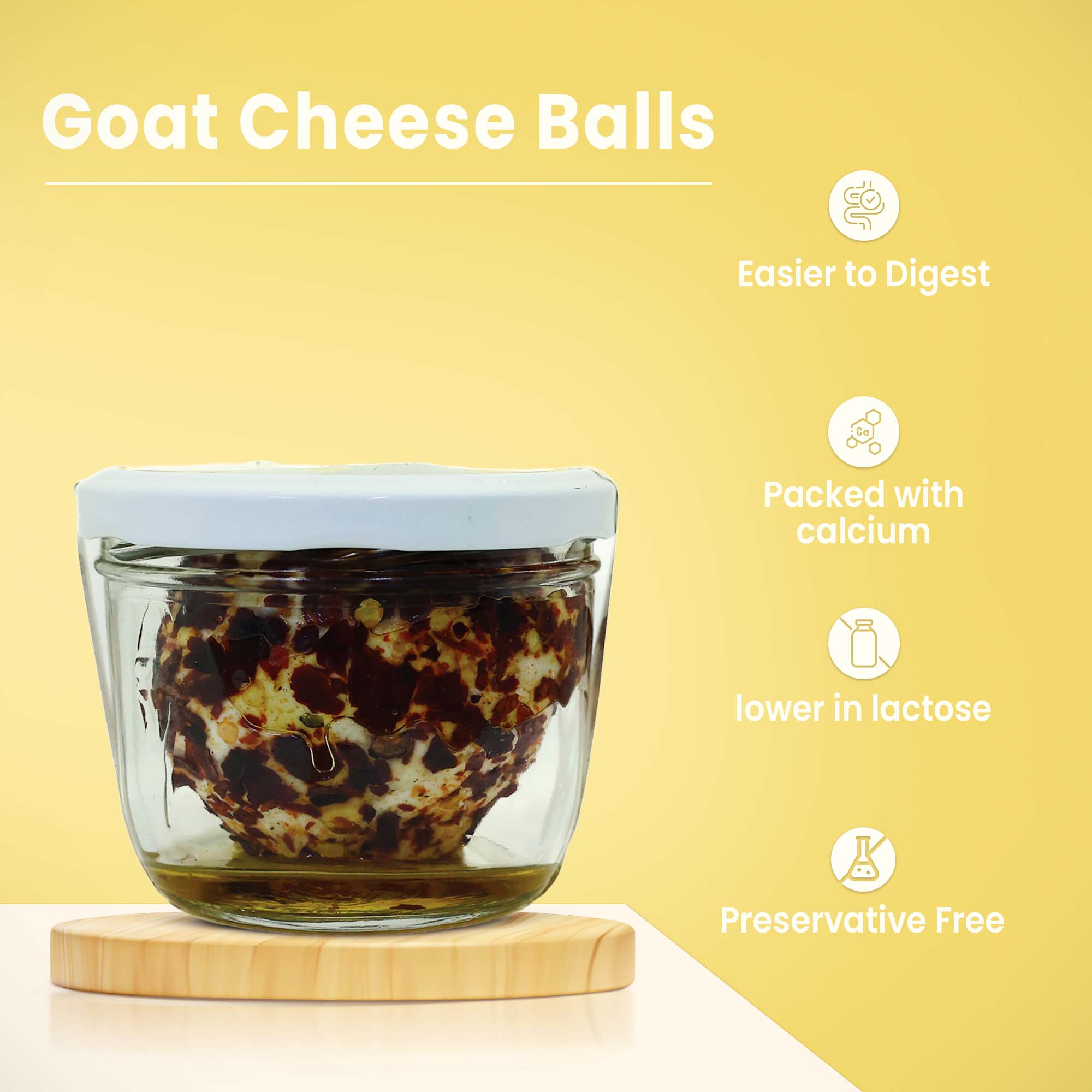 Goat Cheese Ball - Chilli Flakes