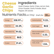 Goat cheese with Garlic Chips