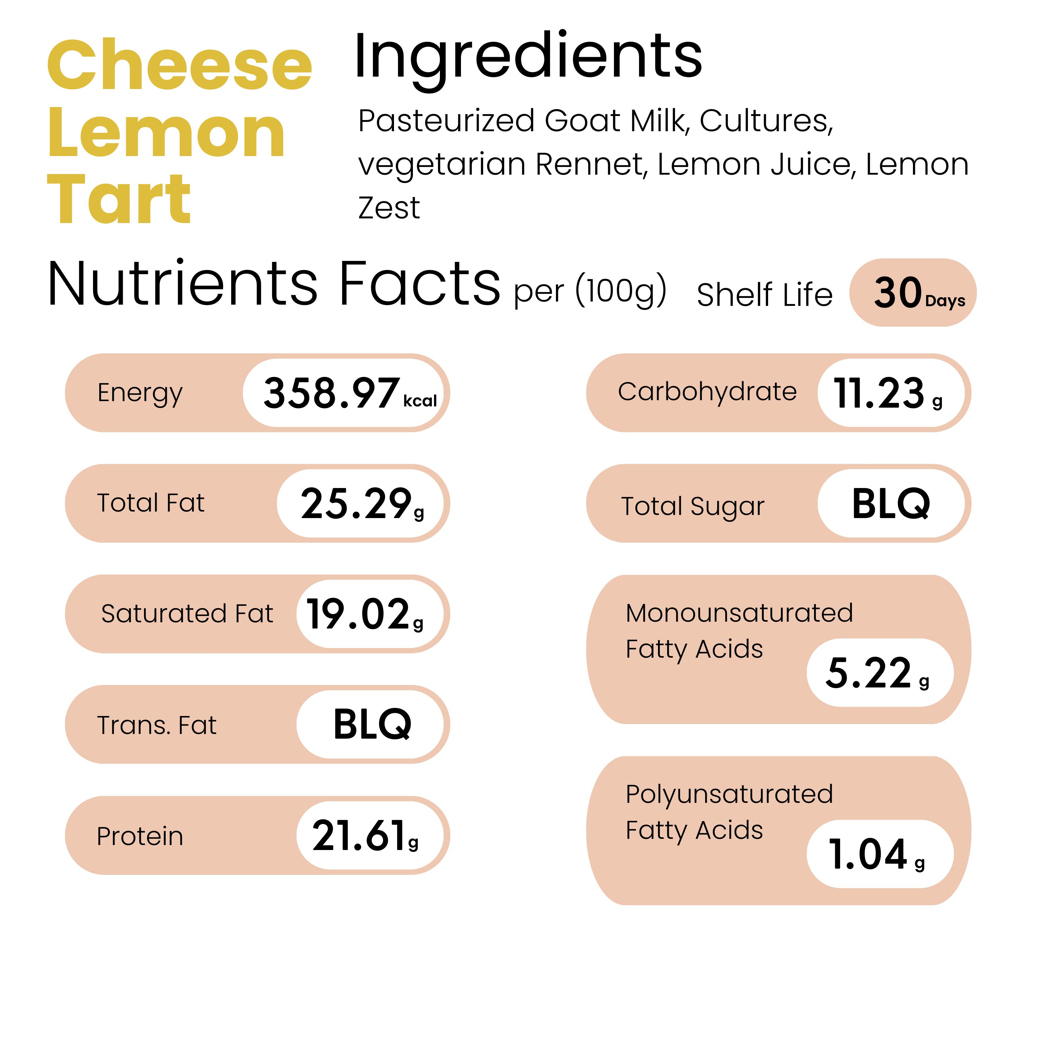 Goat Cheese with Lemon Tart