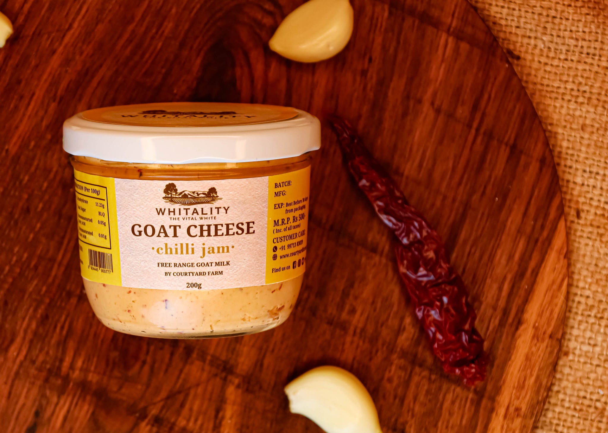 Goat Cheese with Chilli Jam