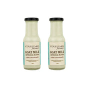 Courtyard Farms date sweetened goat milk flavored milk 200ml naturally sweetened healthy drink easy to digest glass bottle