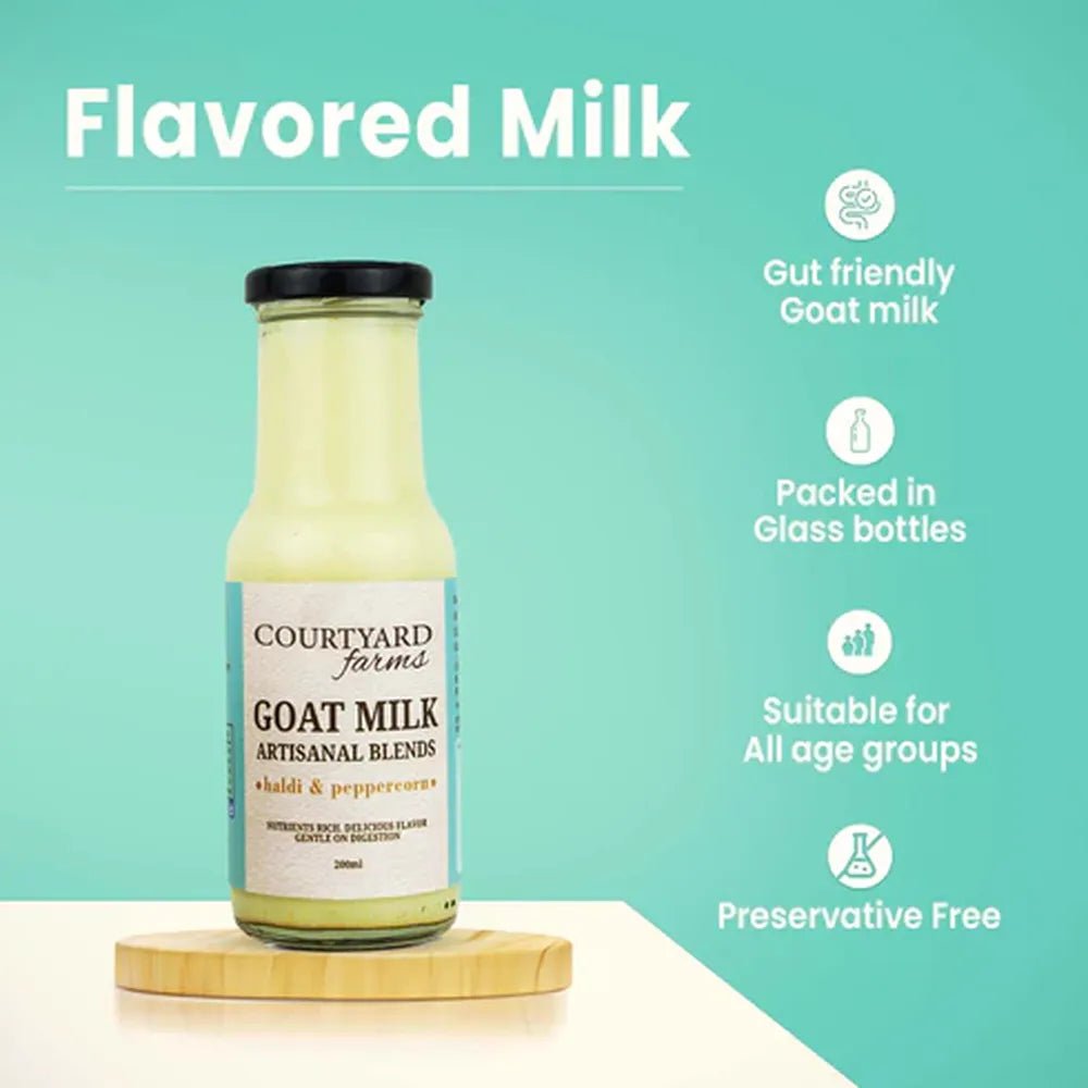 Flavored Goat Milk - Haldi & Peppercorn (Pack of 2) - Courtyard Farms