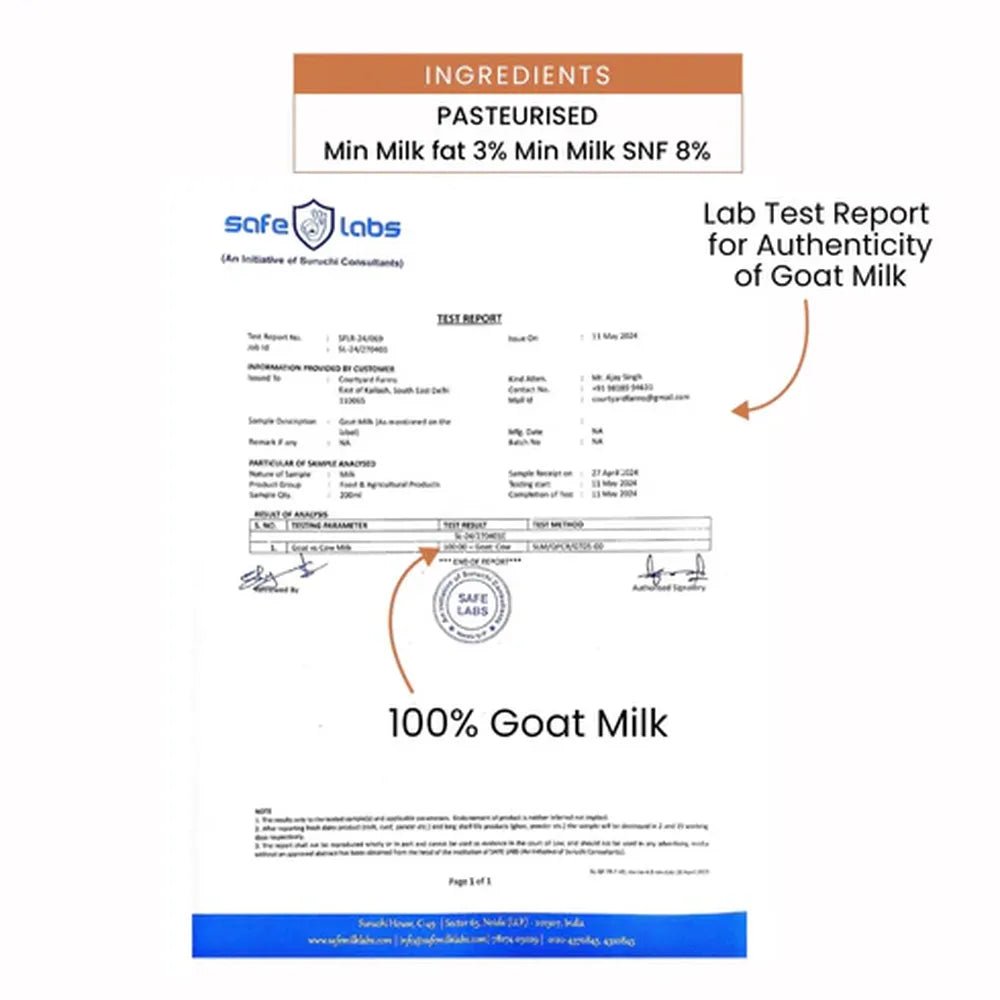 Fresh Goat Milk - Courtyard Farms