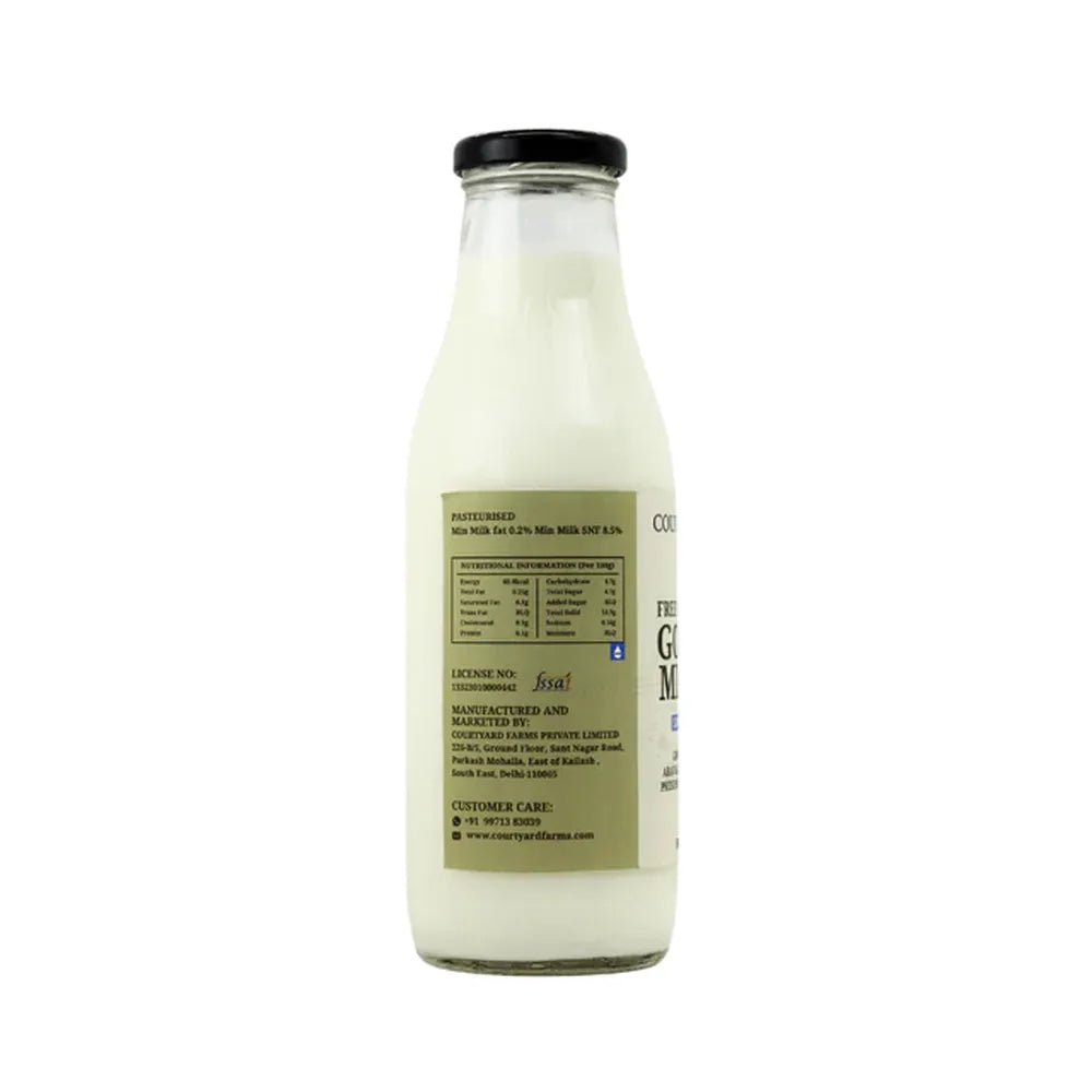 Fresh Low Fat Goat Milk - Courtyard Farms