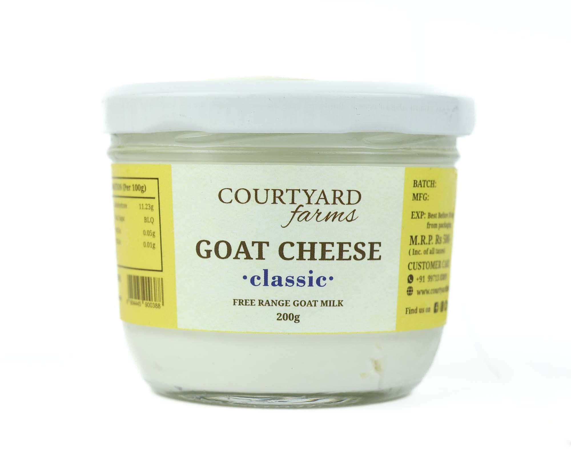 Goat Cheese, 200gms - Courtyard Farms