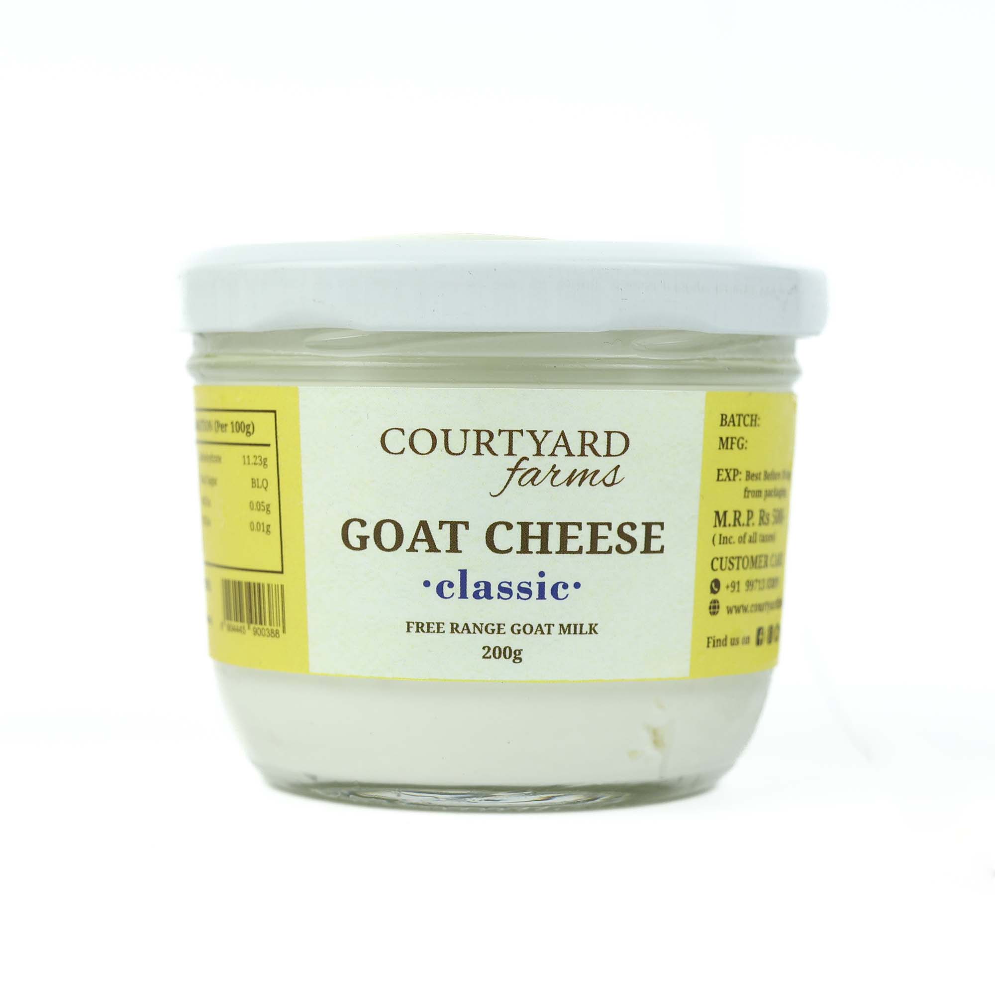 Goat Cheese, 200gms - Courtyard Farms