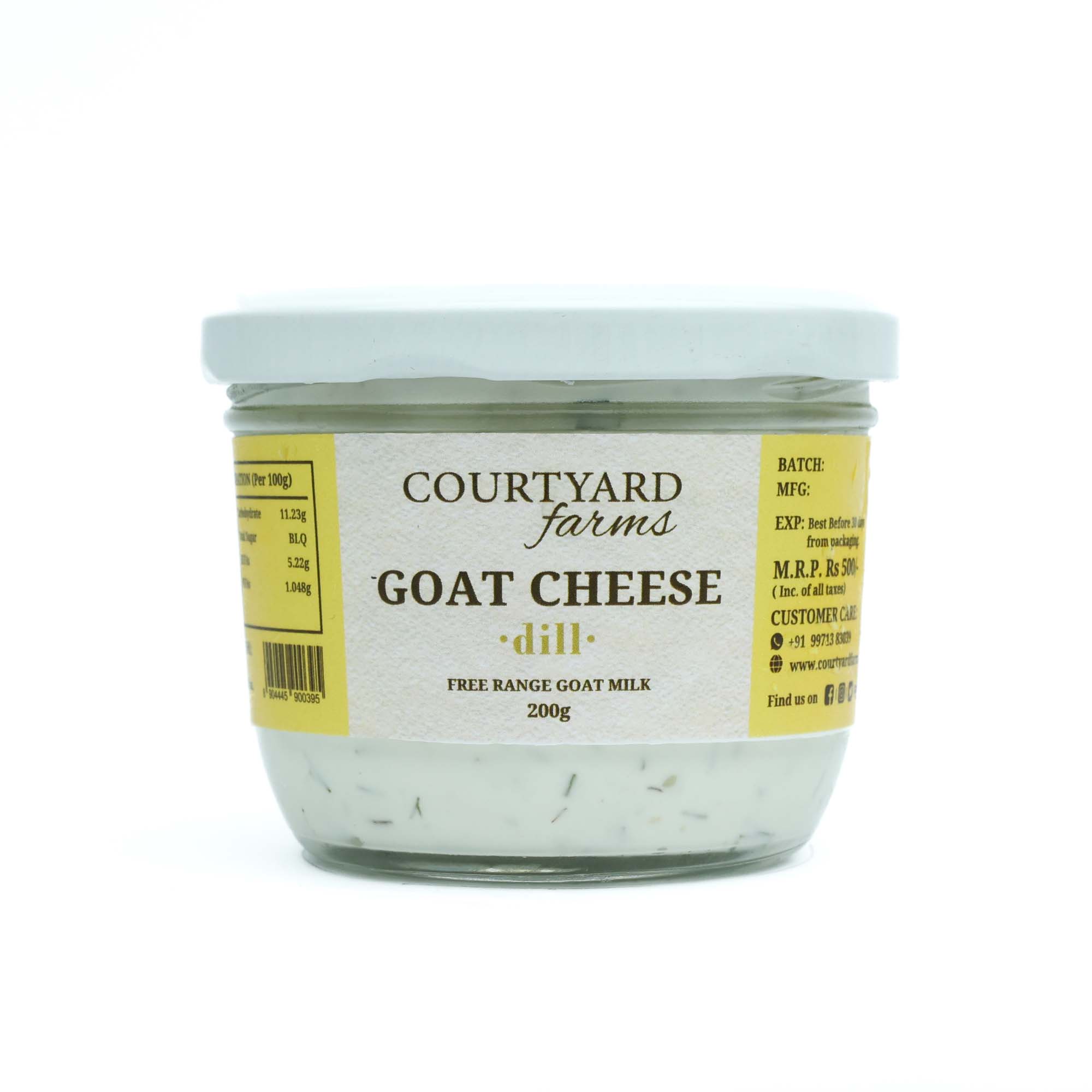 Goat Cheese with Fresh Dill and Herbs - Courtyard Farms