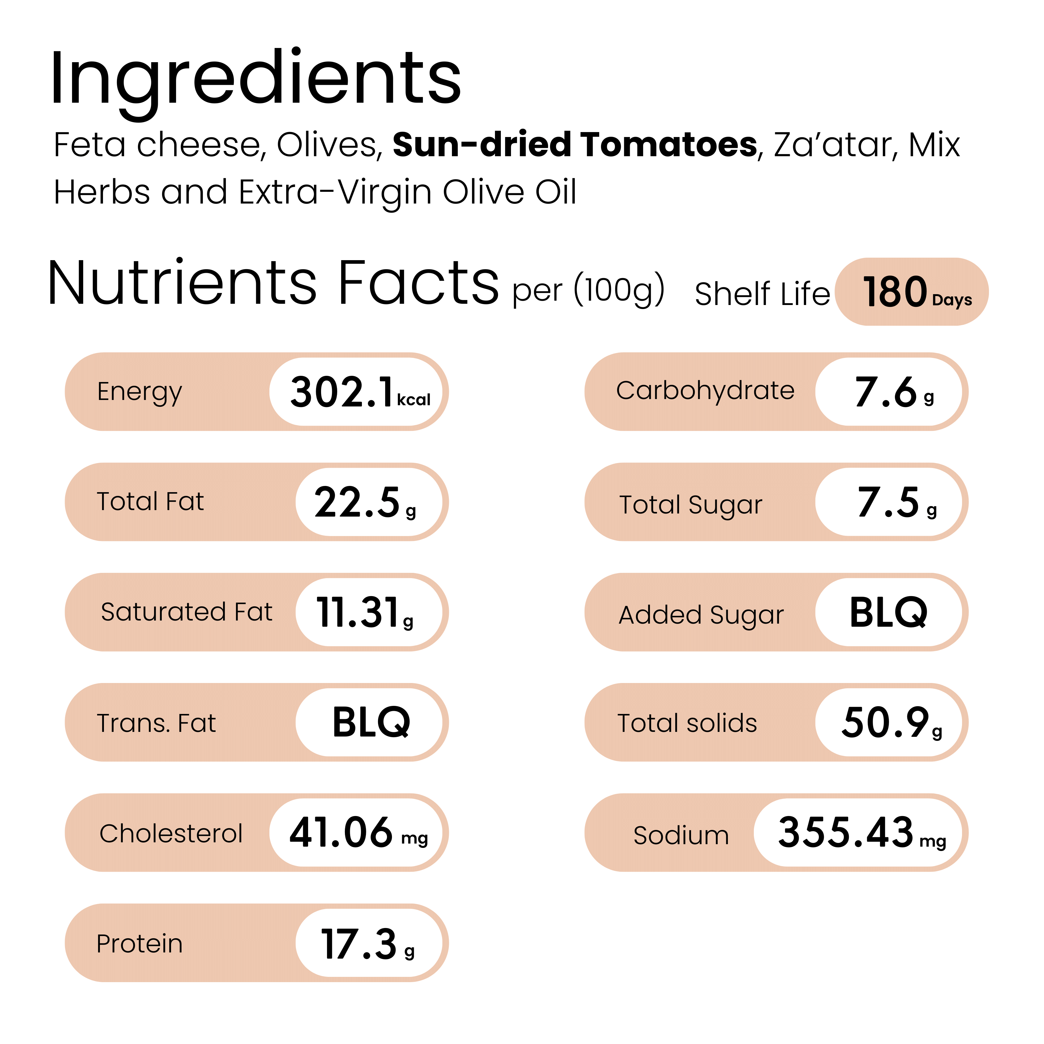 Marinated Feta (180gm)